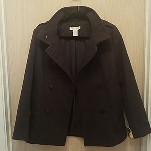 H & M grey peacoat